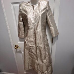 Safiyaa London size 2 FR 34 cream silk jacket NWT coat